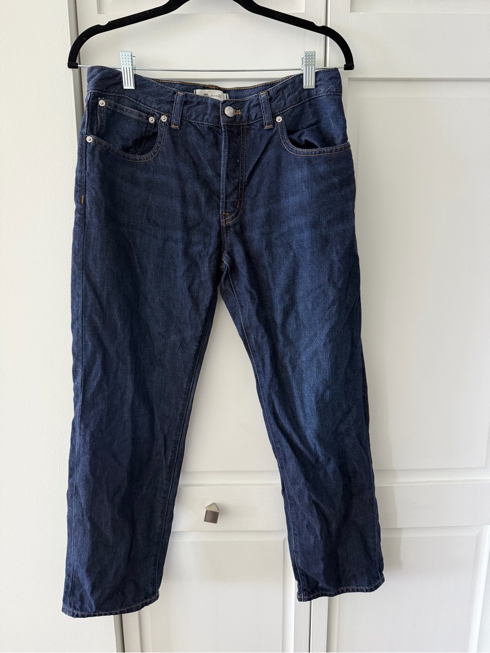 Madewell The Petite Dean Easy Straight Jean SoftDrape Foundry Wash 27P - Picture 4 of 11